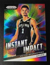 2023-24 Panini Prizm Victor Wembanyama #3 Instant Impact Silver Prizm Rookie RC