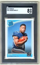 2018 Donruss Rate Rookie Saquon Barkley New York Giants SGC 8 Philadelphia Eagle