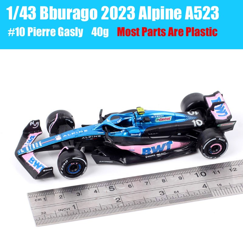 Bburago Alpine A523 #10 Gasly Formula One F1 Championship (2023) 1