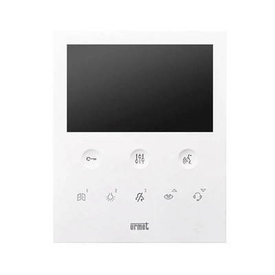 VOG5 Freisprech-Video-Türsprechanlage weiß 2voice 5 Zoll Display Urmet 1760/6