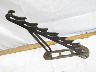 #ad Cast Iron Handled Tool Wall Rack Holder General Store Farm Barn Hook Industrial $129.00