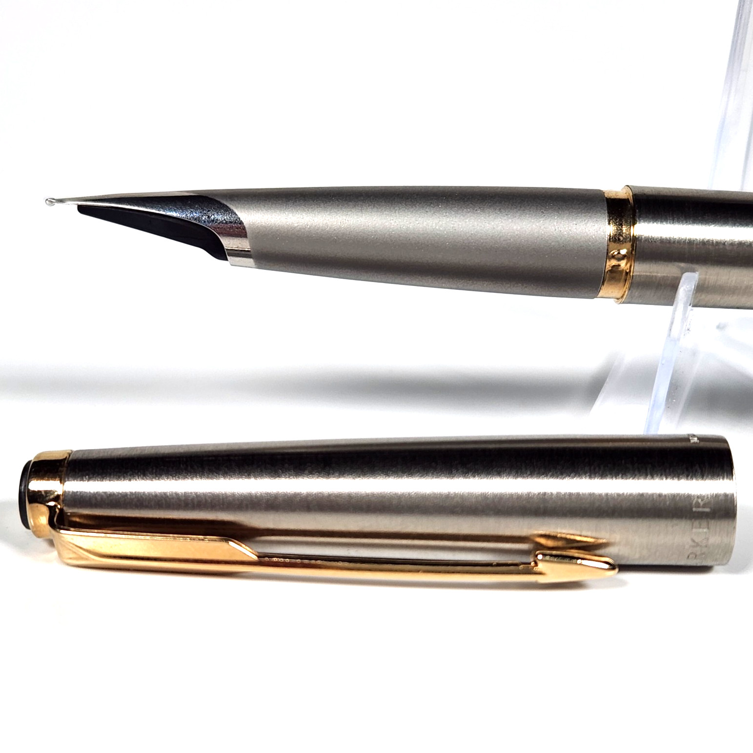 Super Rare Vtg Parker 50 Falcon GT Flighter Fountain Pen F SS Nib ARGENTINA NOS!