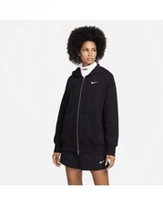 NWT Nike Sportswear Black Fleece Oversized Full Zip Hoodie, Size Small