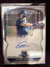 2023 Bowman - Chrome Prospect Mega Box Autographs Cayden Wallace #BMA-CW (AU,...