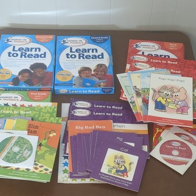 Hooked on Phonics Learn to Read Lot PreK 2nd (Missing A Few Items, Read Below)