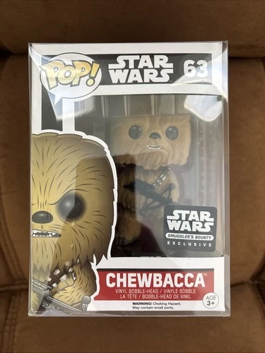 Funko Pop! Star Wars: Chewbacca #63 (Flocked) Smuggler's Bounty Exclusive