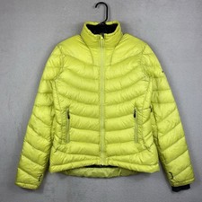 Columbia Titanium Omni-Heat Puffer Jacket Women  s M Neon Green Full Zip READ
