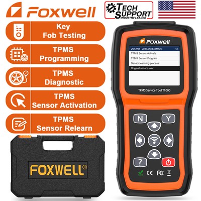 FOXWELL T1000 Car TPMS Relearn Tool Tire Pressure Sensor Activate TPMS Sensors