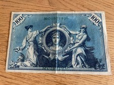 11 x 100 Mark Reichsbanknote Deutsches Reich - rot & grün Siegel - Sammler