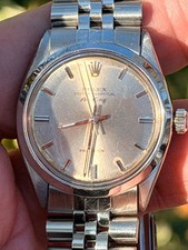 Rolex Air-King 5500 Silver Jubilee Bracelet with Silver Bezel