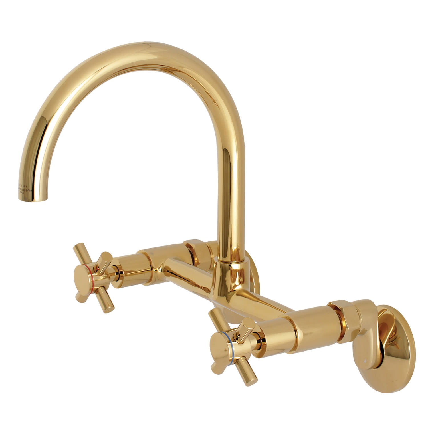 Kingston Brass KS414 Concord 1.8 GPM Widespread Bridge Kitchen - Brass