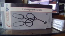 EVERDIXIE Medical Stethoscope Dual Head Teaching Training Black BRAND NEW