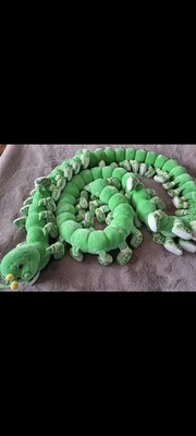 Rare Vintage 90s Lots A Lots A Leggggggs Jumbo Caterpillar 100 Legs Plush Huge - Image 1 of 4