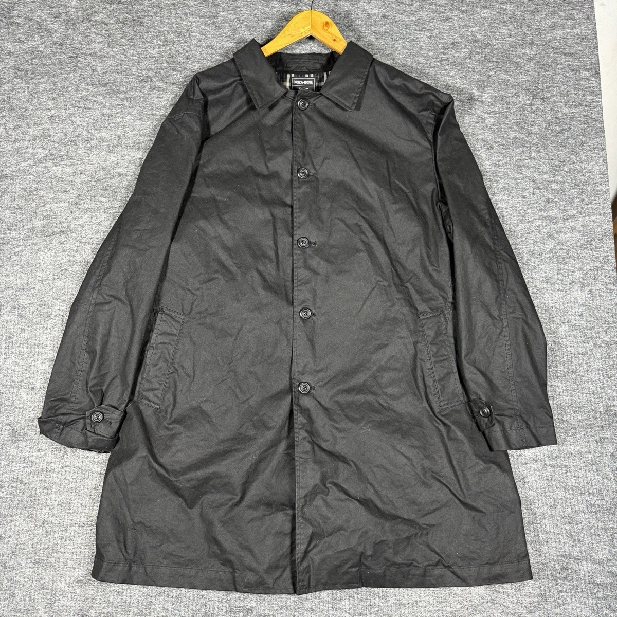 Veste manteau Driza os coton ciré rouille marron motard