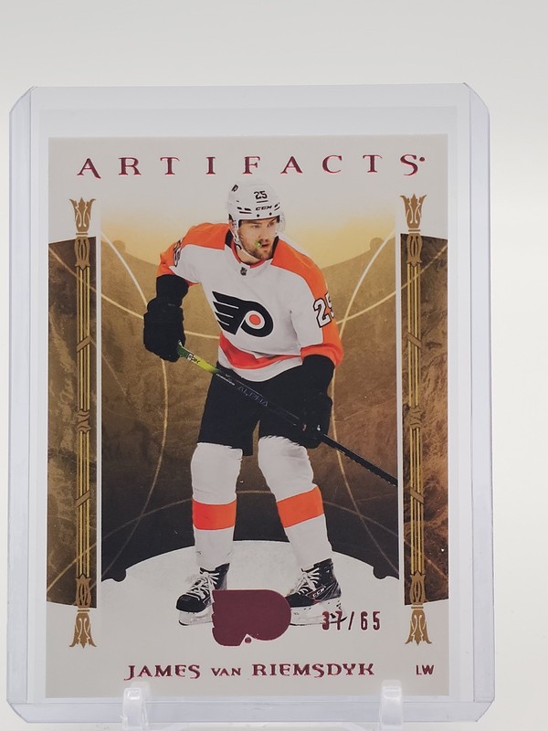 JAMES VAN RIEMSDYK 2022-23 UD ARTIFACTS PATCH PINK /65 #106 FLYERS Q3286