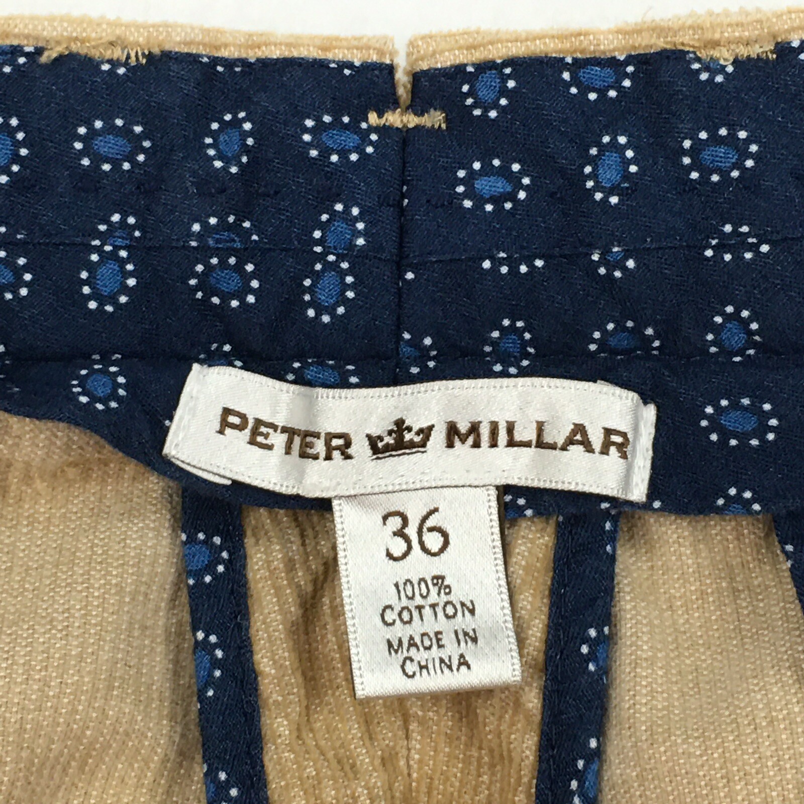 Peter Millar Light Brown Flat Front Corduroy Pant… - image 6