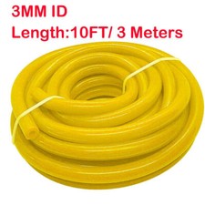 Manguera/línea/tubo/tubo de aspiradora de aire de silicona de 10 pies de 3 mm (1/8") pulgadas AMARILLO apto para Ford