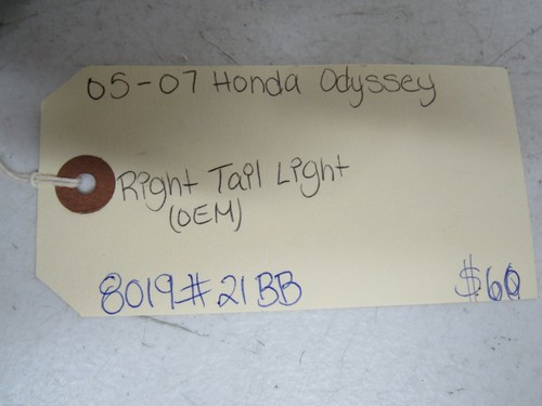 2005-2006-2007 HONDA ODYSSEY RIGHT TAIL LIGHT ORIGINAL - Picture 10 of 10