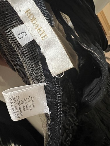 Rodarte 2010 Collection Runway Feather Wool Lace Mesh Dress Sz 6 - Picture 20 of 21