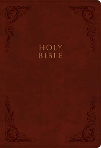 CSB Super Giant Print Reference Bible, Burgundy Leathertouch: New