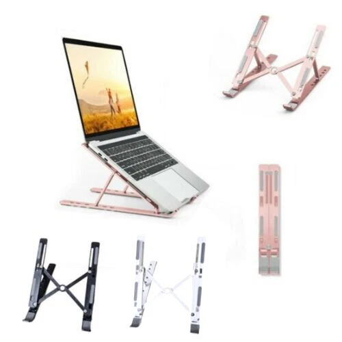 Lazy Lying Rack Scrivania pieghevole per laptop in lega di alluminio Mini tavolo regolabile Supporto per notebook multiangolo Divano letto Utile e confortevole  1503