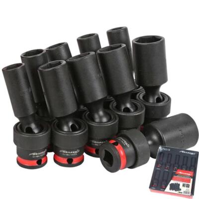 Neilsen Universal drehbarer Schlagschrauber tiefer Steckschlüsselsatz 3/8'' 10 mm - 19 mm 10 Stck.
