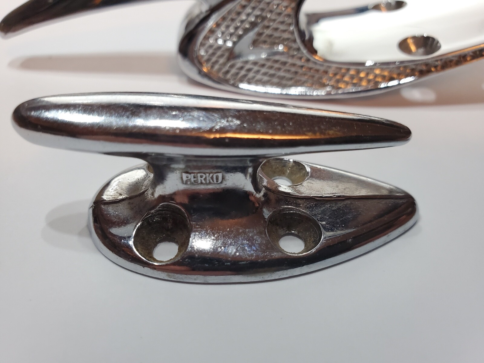 Pair of Vintage Attwood & Perko Marine Rope Guide Boat Bow Cleats eBay