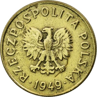 Polish Coin 50 Groszy | Eagle | Poland | 1949
