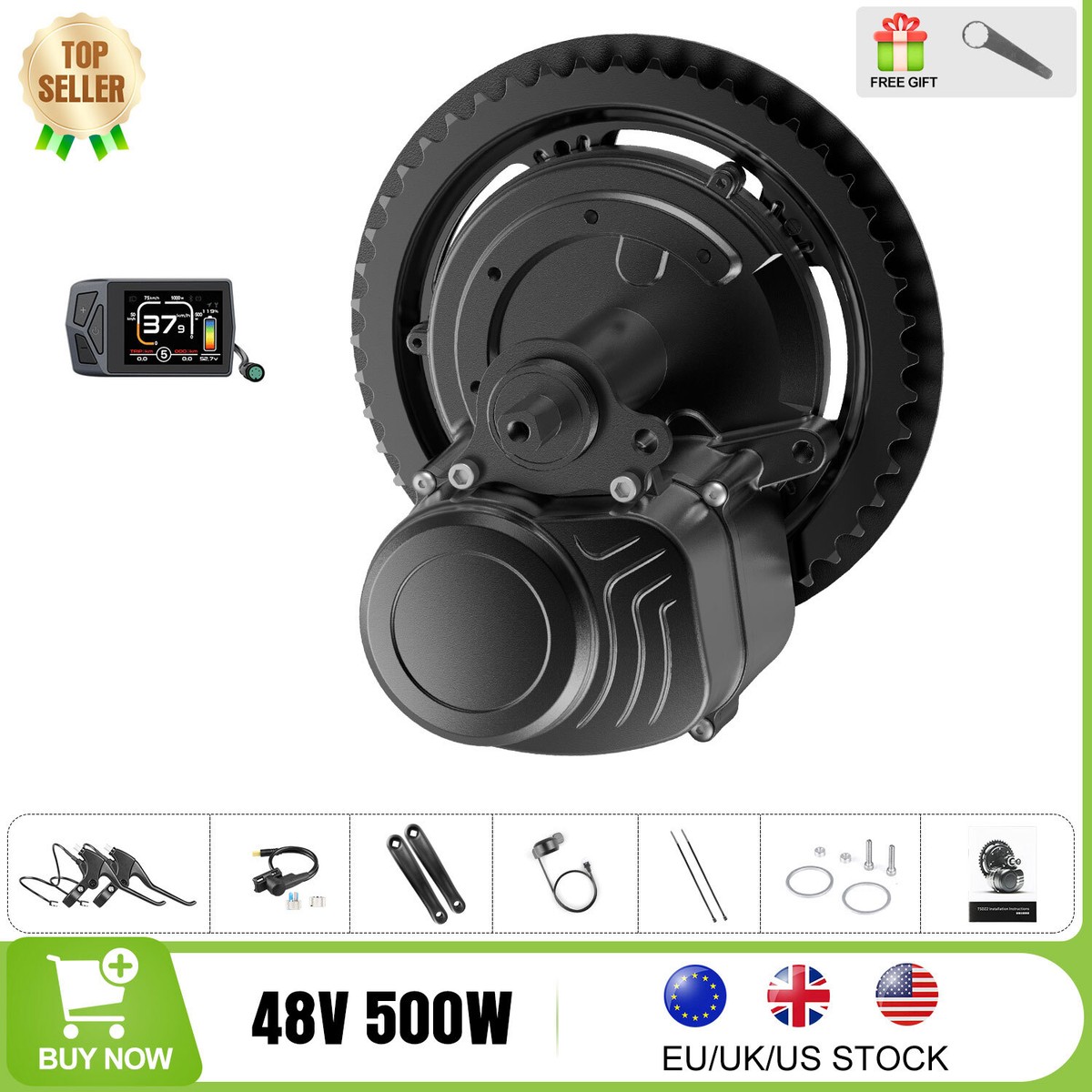 Buy Bafang Ebike Conversion Kit Mid Drive Motor Kit 250W 48V Mini - View #7