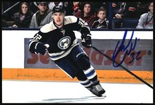 Adam Cracknell Autographed 4x6 Color Photo Columbus Blue Jackets Alternate #32 B