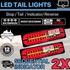 <!--F#f_0-->2X Jumbo Sequential Indicator LED Tail Lights Trailer Ute Caravan Truck 10-30V<!--F/-->
