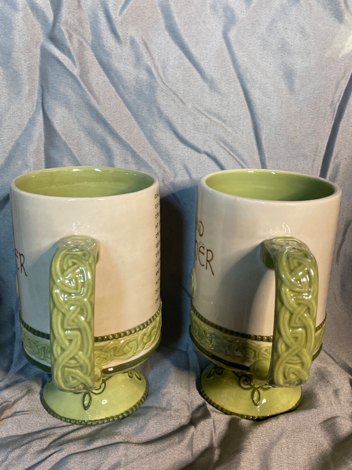 Grasslands Road Grandmother Grandfather Celtic Pedestal Mugs Irish