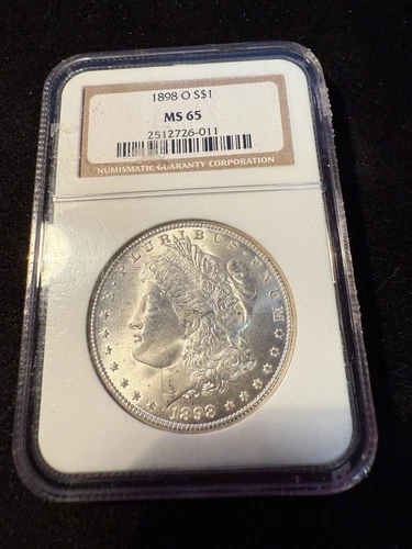 1898 O MORGAN DOLLAR NGC MS 65
