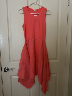 J Crew Crewcuts Girls Neon Color Handkerchief Dress  Size 14 New