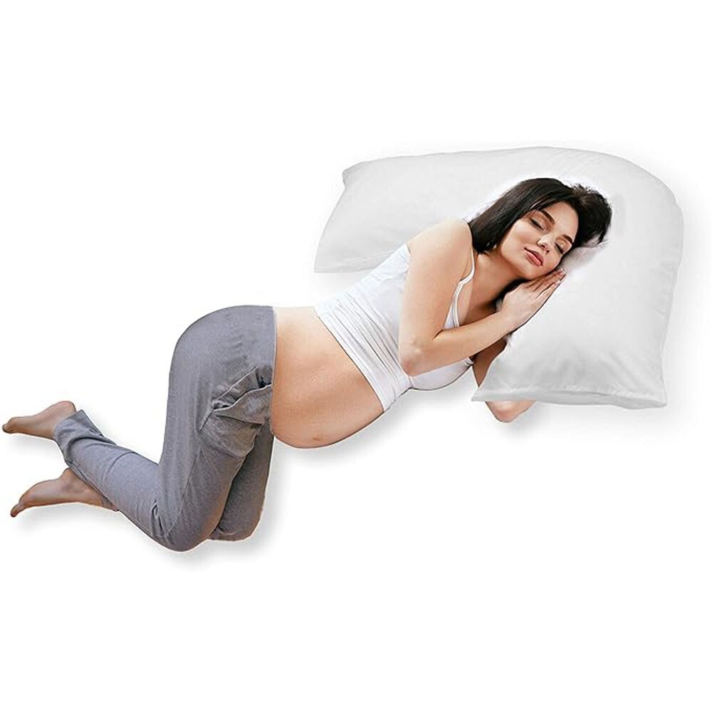 NightComfort V-Shaped Maternity Pregnancy Orthopedic Pillow- Neck & Back Support