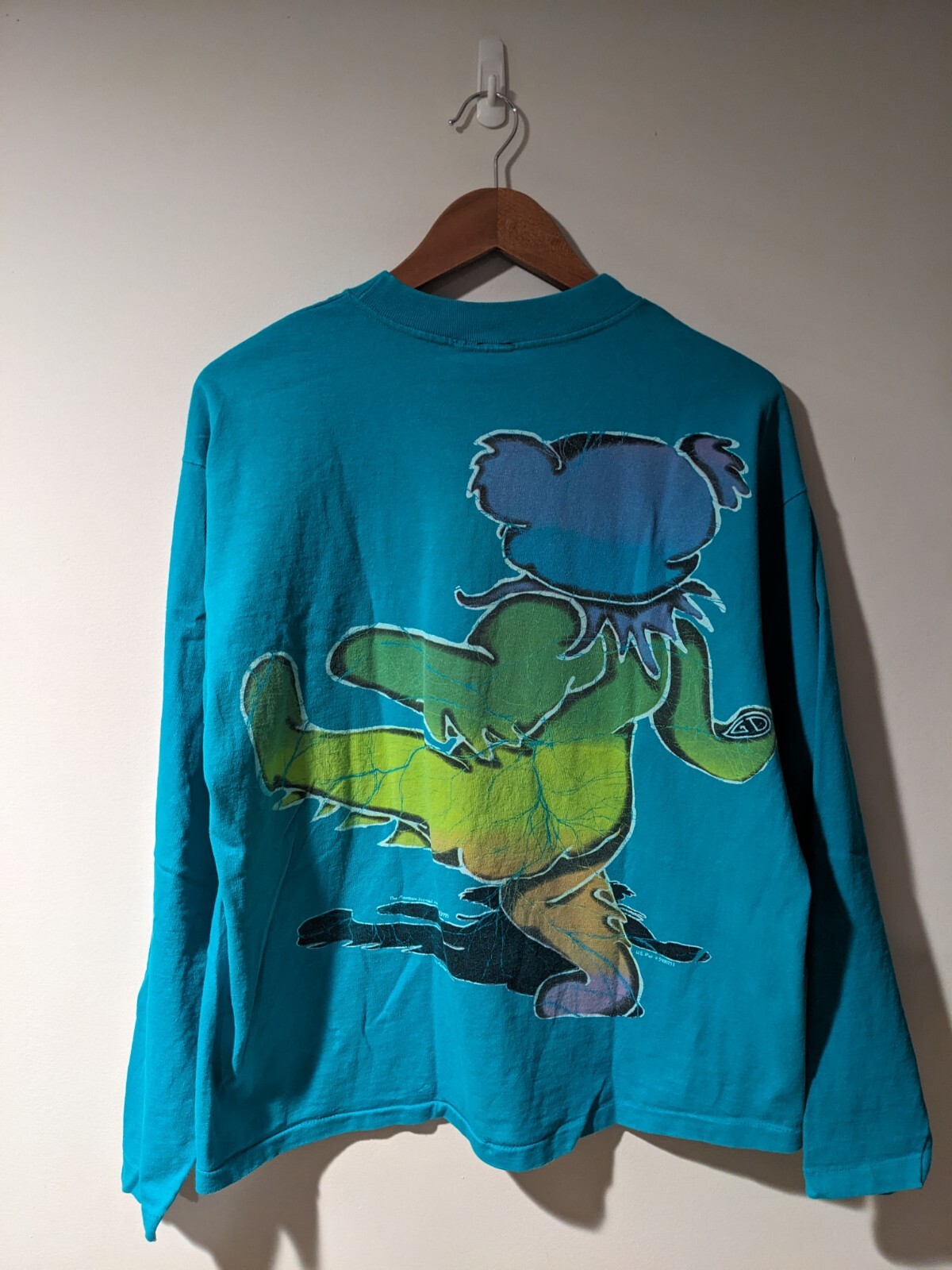 Vintage 1995 Grateful Dead Dancing Bears Blue Large Long-Sleeve T-Shirt image 7