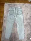 Wild Fable High Rise Mom Jeans Womens Size 0 Light Wash Distressed — photo 3