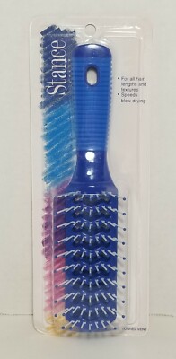 Stance Rubber Grip Tunnel Vent Hairbrush Blue New Ball Tip 