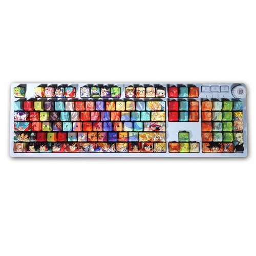108 Key Anime Dragon Ball PBT Keyboard Keycap for Cherry MX Mechanical Keyboard - Picture 2 of 9