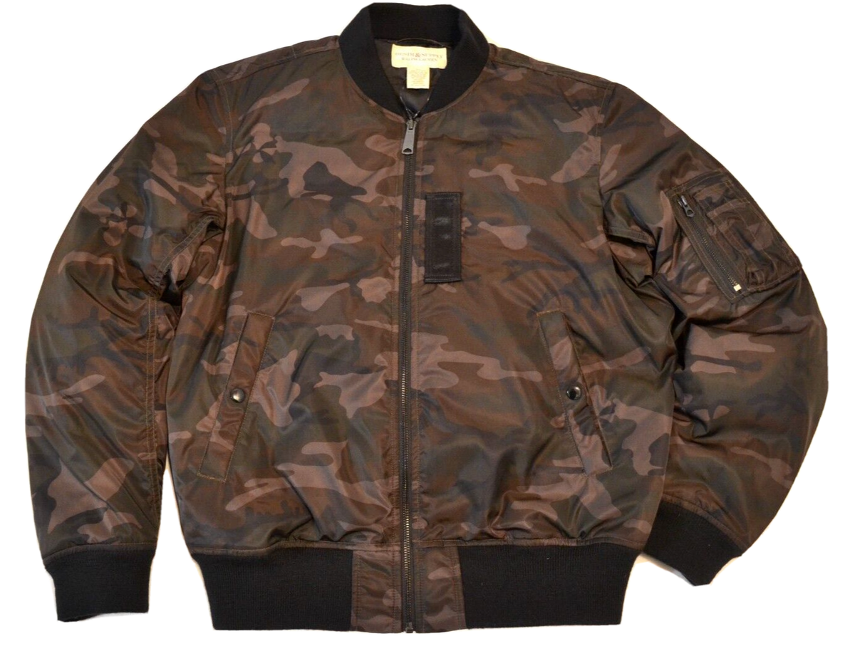 Denim & Supply Ralph Lauren Puffer Bomber Jacket Size M/M 