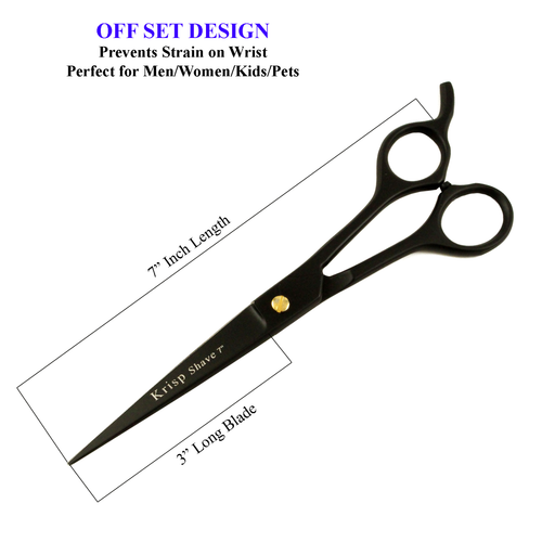 RAZOR SHARP BLADE 7" PET DOG MEN KIDS BARBER SALON HAIR CUTTING SHEARS/SCISSORS - Picture 5 of 6