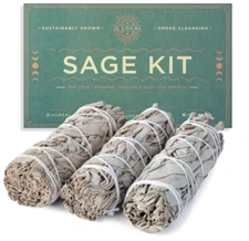 4 Inch White Sage Sticks - Natural California Smudge Sticks with Instructions