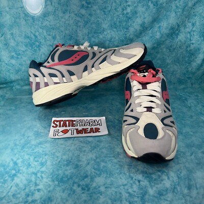 Saucony Grid Azura 2000 Beige Pink Men's Suede Low Top Athletic