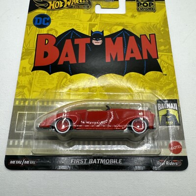 Hot Wheels Premium DC Comics Batman First Batmobile Red 1:64 Pop