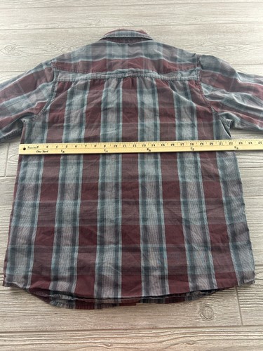 Horny Toad Long Sleeve Flannel Shirt Mens Medium Plaid Soft Camping Button Up - Picture 5 of 8
