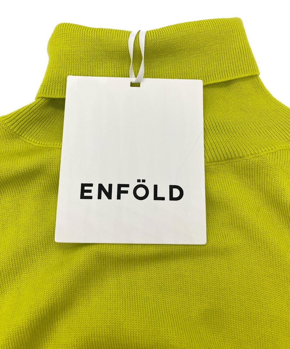 ENFOLD High neck pullover Light Green Body: 100% wool; Cuff ENFOLD High neck pullover Light Green Body: 100% wool; Cuff