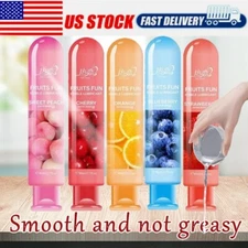 Edible Fruit Flavor Adult Lubricant Gel Lube Oral Sex Sexual Massage Couples NEW