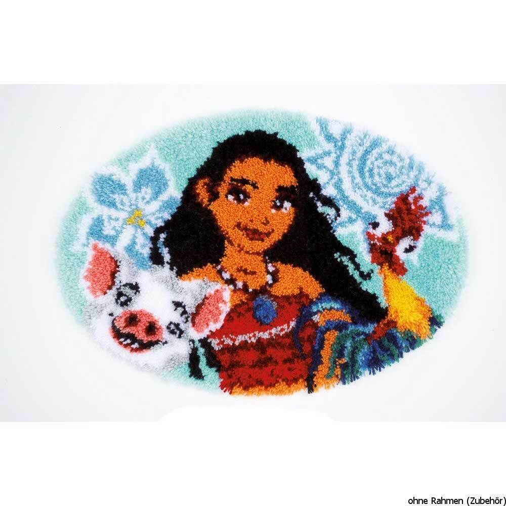 Vervaco Latch hook shaped carpet kit Disney MoanaLatch hook shaped, DIY