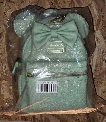 Set of 2, Disney Mint Green Sequin 