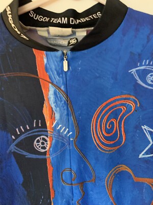 Maillot Cyclisme Sugoi Équipe Diabète - Homme L - Multicolore - Zip-3 Poches